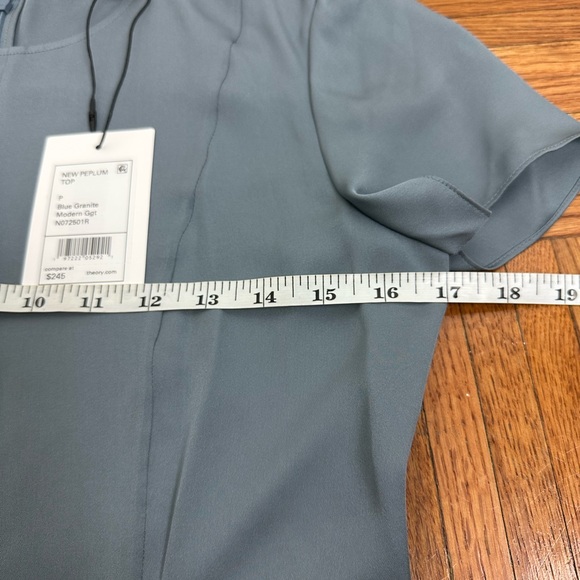 Theory Women's New Peplum Shirt Size P - Picture 6 of 7